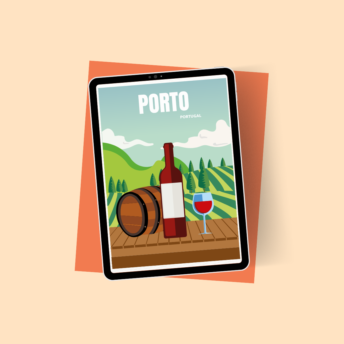 Affiche graphique : Porto